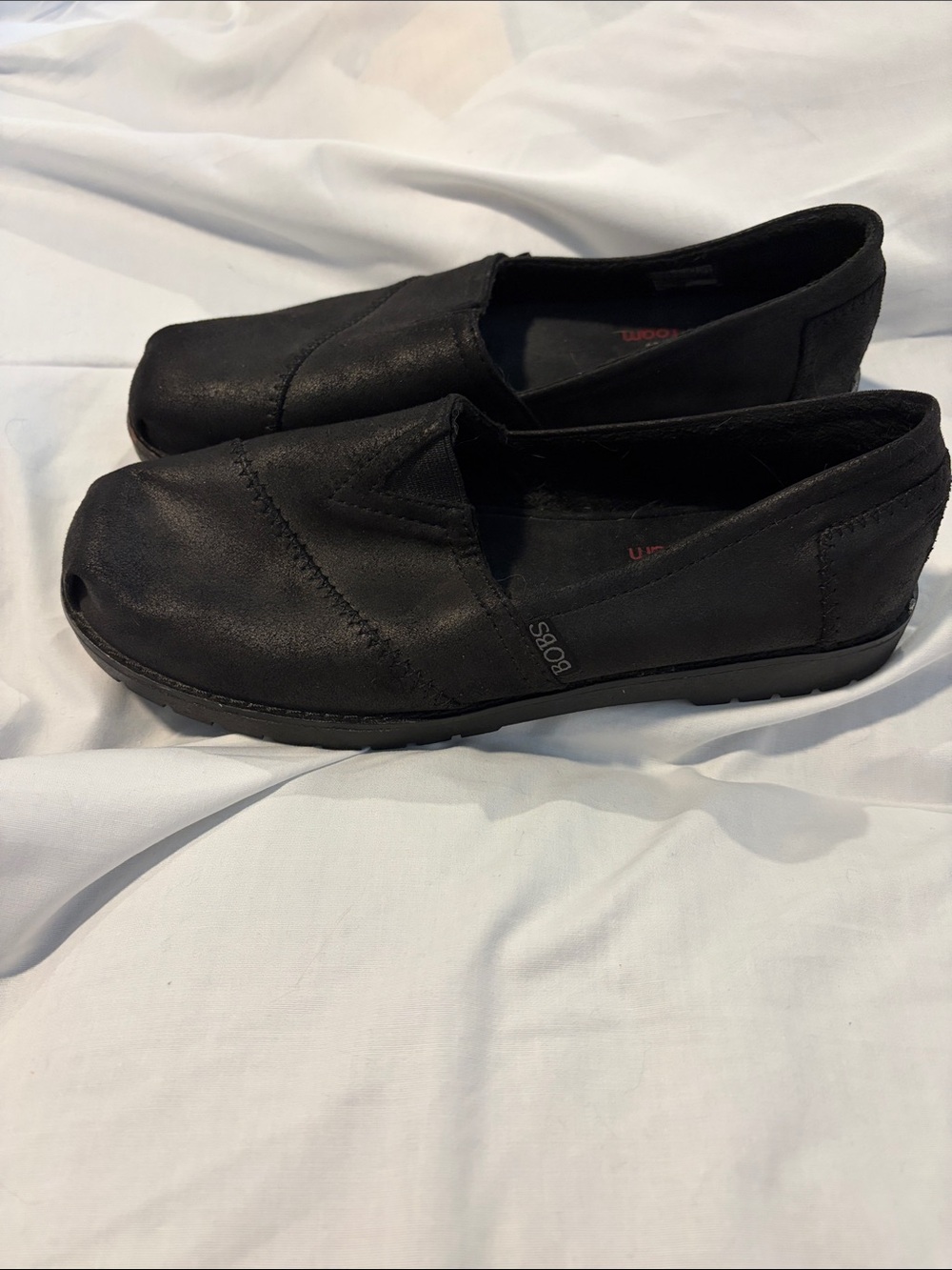 BOBS from Skechers Women's Black Slip-On Casual Shoes